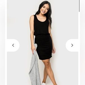 New with tags black Gibsonlook rouched tank dress size Large